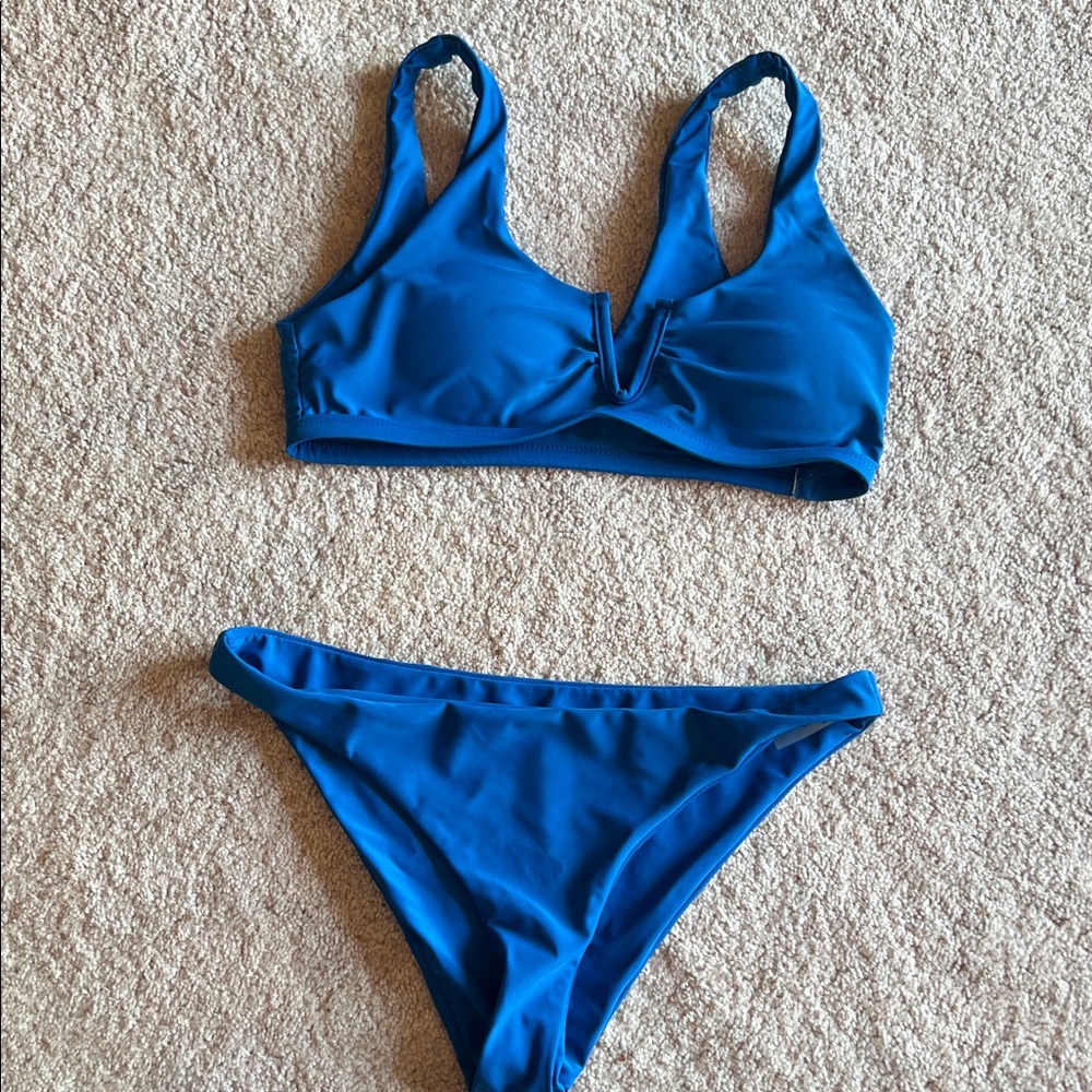 Blue Women's Swimwear Set